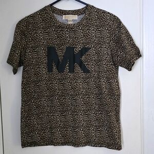 Michael Kors Leopard Print T-Shirt